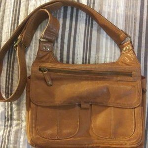 Fossil Leather Crossbody Bag